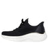 Pantofi sport, dama, SKECHERS SLIP-INS BOBS B LOVE TRUE DELIGHT 117617-BBK negru, textil